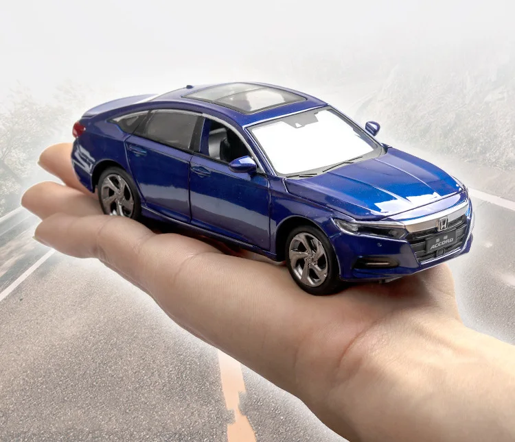 1:32 Масштаб Горячая литая под давлением колеса автомобиля honda Accord металлическая модель с светильник звук вытяните назад автомобиль сплав Коллекция игрушек для подарков