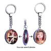 DIY Double Side Photo Custom Keychain Personalized Keyrings Customized Glass Cabochon Family Lovers Baby metal Key chain Gifts ► Photo 2/6