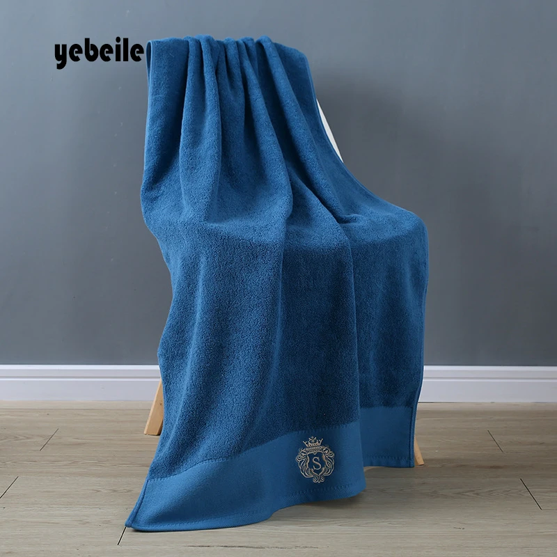 Yebeile, с вышивкой, плотное хлопковое банное полотенце, пляжное/СПА полотенце для взрослых, качественное Подарочное полотенце s, Мочалка для отеля, салона красоты
