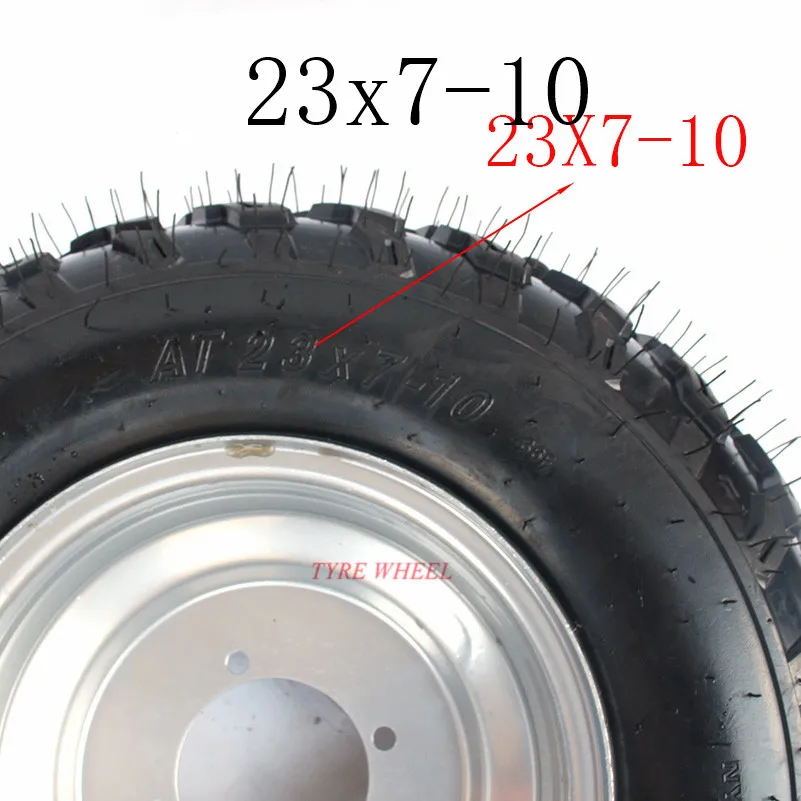Картинг детская коляска ATV UTV AT23X7-10 дюймов бескамерное колесо шины AT23x7-10 дюймов вакуумных шин с ступица из алюминиевого сплава