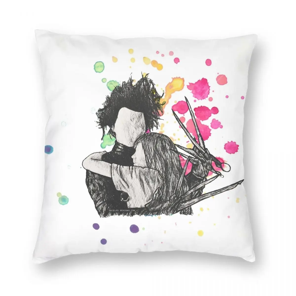

Edward Scissorhands Pillowcase Polyester Linen Velvet Creative Zip Decor Sofa Cushion Cover Wholesale 18"