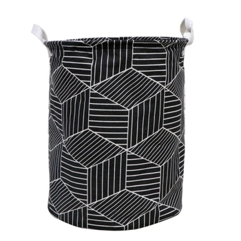 

1Pc Cloth Art Folding Geometry Dirty Clothes Toys Storage Bucket Household Storage Basket Dirty Clothes Laundry Basket 35x40cm