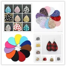 001 новые серьги из искусственной кожи, модная женская обувь, серьги-капли в богемном стиле, женские серьги-капли в форме капли воды