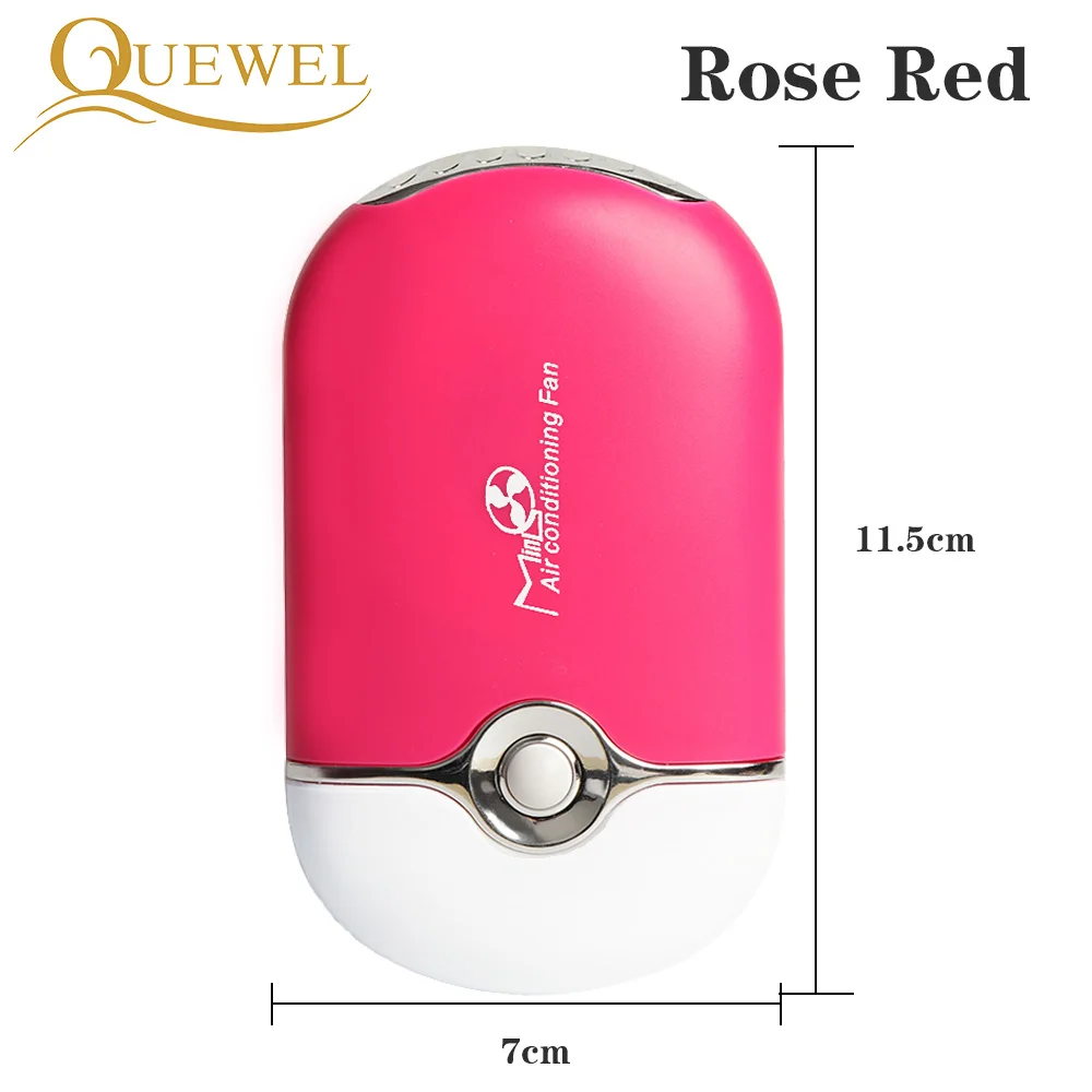 USB наращивание ресниц мини вентилятор кондиционер воздуходувка ресницы вентиляторы клей привитые ресницы специальный фен макияж инструменты 5 цветов - Цвет: Rose Red