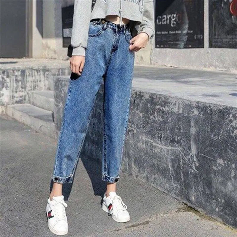 Jeans Women Harem Loose School Trendy 