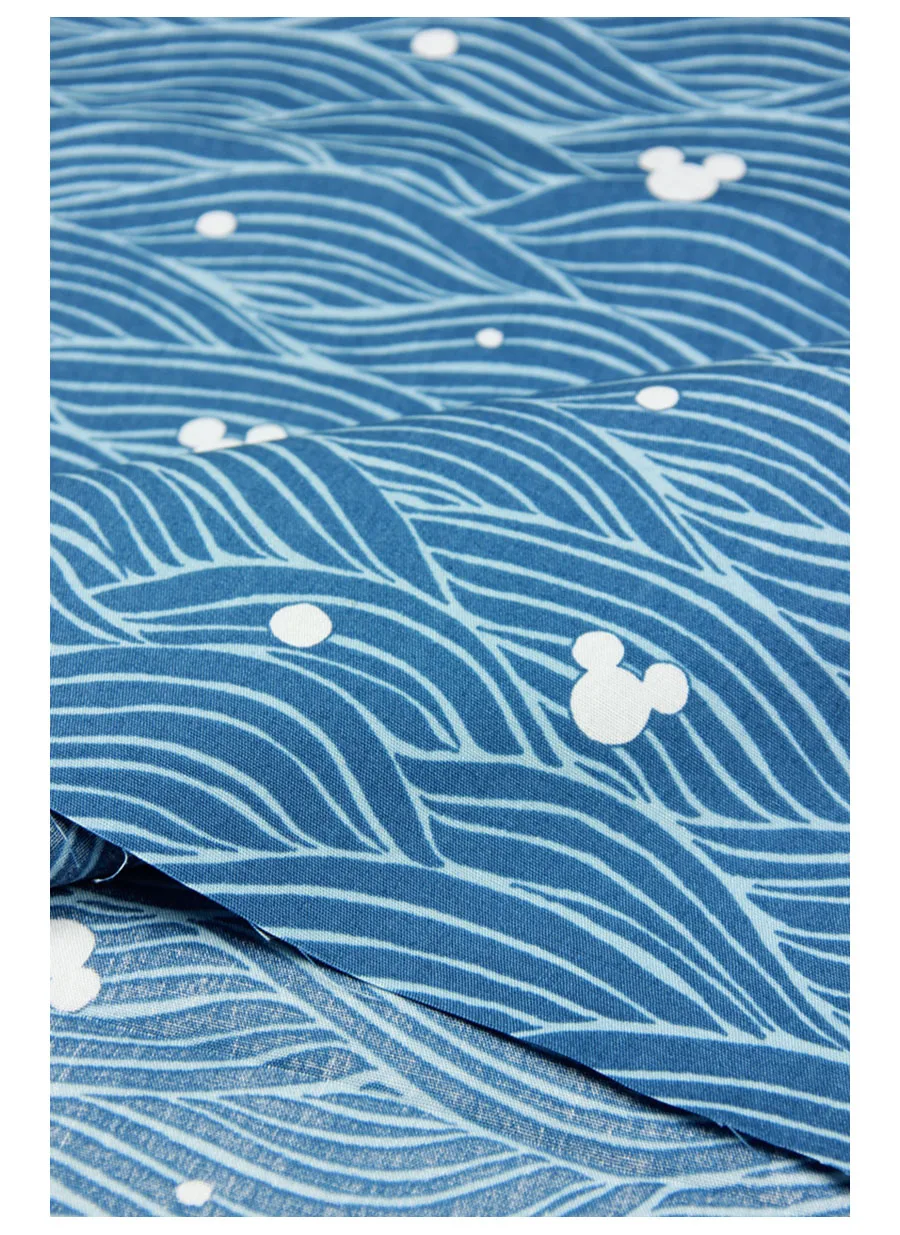 SMTA хлопчатобумажная ткань Лоскутная Ткань счетчиком ткань для вышивки мебели микки 50*145 см