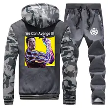 *#Best Price We Can Avenge It! Mens Hoodies Tony Stark Iron Man Hoodie Letter Print Thick Sweatshirt Men Winter Zip Jacket+Pants 2 Piece Sets *#Best Price We Can Avenge It! Mens Hoodies Tony Stark Iron Man Hoodie Letter Print Thick Sweatshirt Men Winter Zip Jacket+Pants 2 Piece Sets