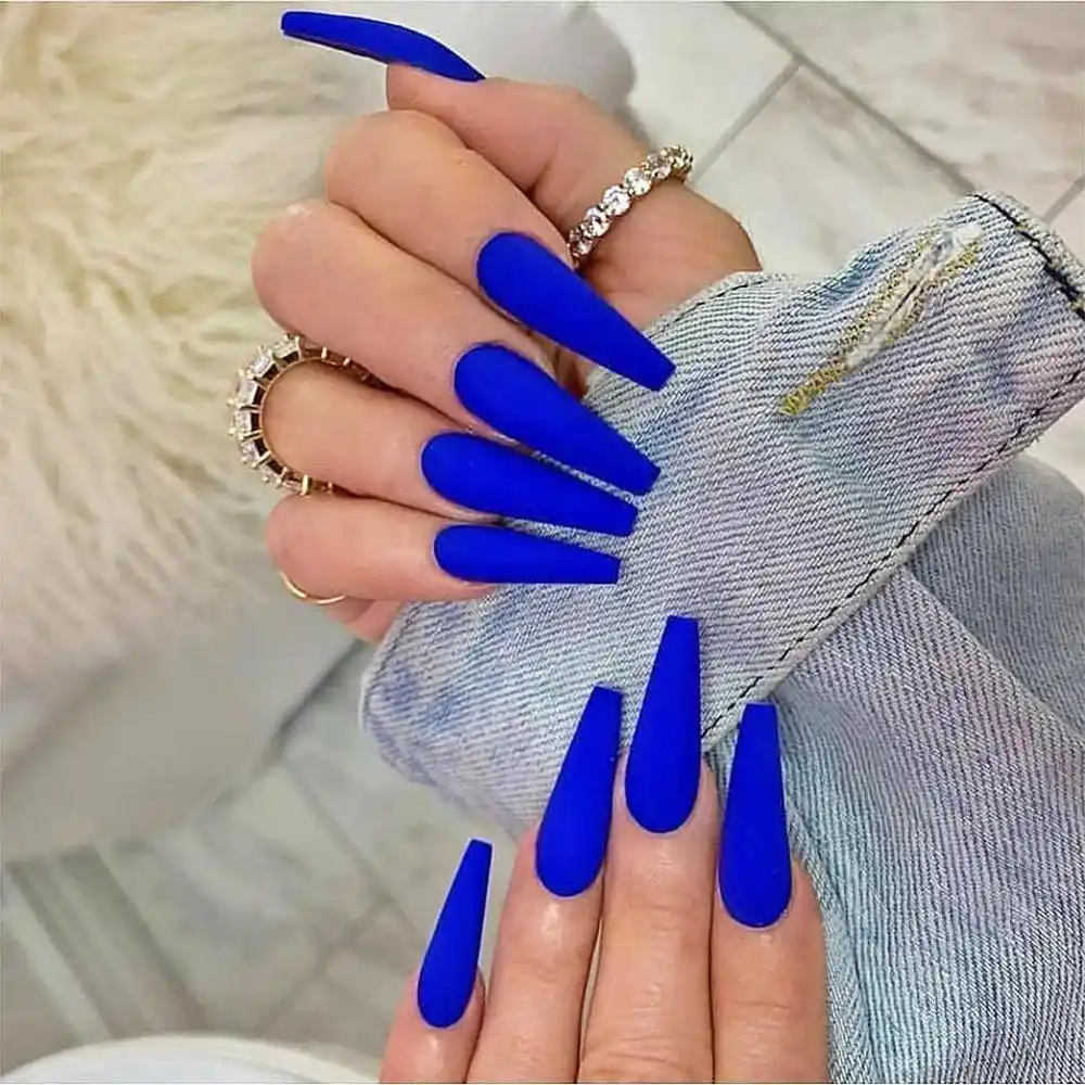 Matte Coffin Nails Fake Nail Glue 24pcs Fake Nails High Quality Colorful Fake Nails Mint Green Extra Longcoffin False Nails False Nails Aliexpress