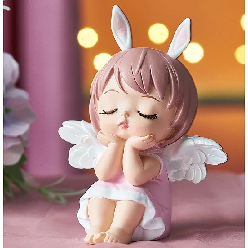 

Figurin Cute Cartoon Angel Children Room Bedroom Bedside Table Decorated With A Small Nordic Creative Home Girls Heart Ornaments