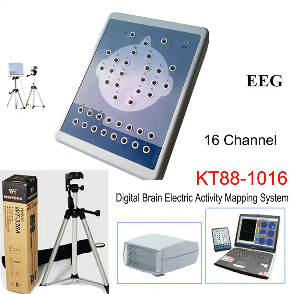 Kt88 1016 16 قناة إيغ آلة الرقمية الدماغ نشاط كهربائي رسم الخرائط أنظمة الكمبيوتر التحليل التلقائي الدماغ رسم الخرائط الماسح الضوئي سي فدا Aliexpress