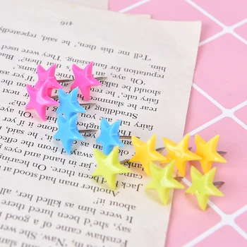 

12pcs Star/Flower Shape Push Pins Bulletin Boards Thumb Tacks Wall Tacks Decorative For Cork Board Home And Office Supplies