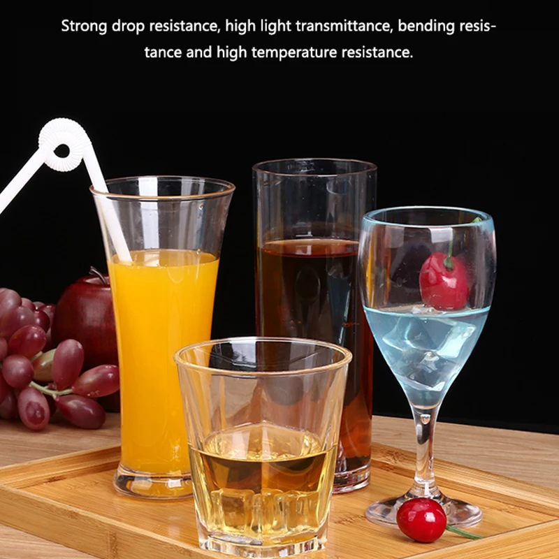 Acrylic Pc Transparent Cup Reusable Better Than Glass 1pc Liquor Glass