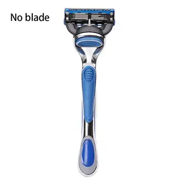 

Men's Manual Razor 5-layer Shaving Razor Handle Blue Men's Beard Knife Razor Tool Shaving Beauty Salon Supplies
