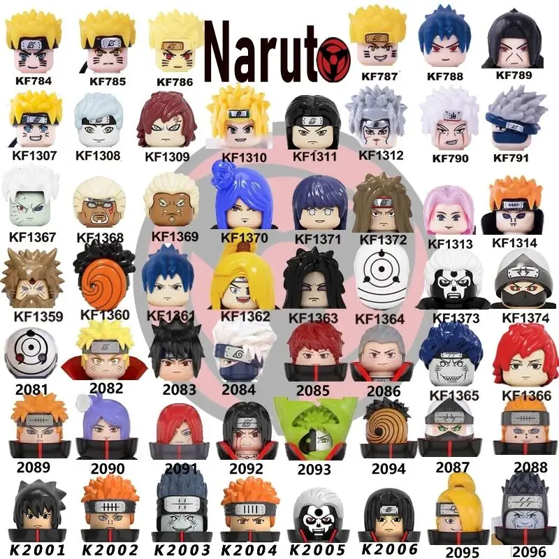 Конструктор японское аниме Наруто Hatake Kakashi Uzumaki Uchicha Jiraiya фигурки модель подарок