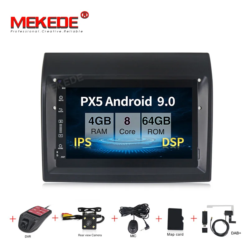 IPS DSP Android 9.0 Car Radio DVD Player GPS Multimedia Stereo For Fiat Ducato 2008- Citroen Jumper Peugeot Boxer Video Navi