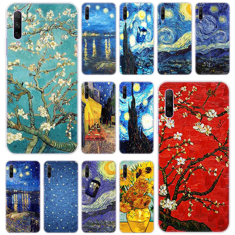 Мягкий силиконовый чехол для телефона Van Gogh с масляной росписью Huawei Honor 20 20i 10i 10 9 8