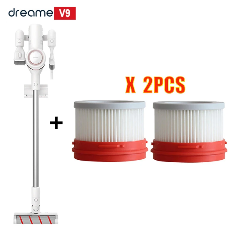 V9 add 2 Hepa filter Xiao mi беспроводной циклонный фильтр Dreame V9 Ручной беспроводной mi ковер развертки пылесборник домашний пылесос портативный - Цвет: V9 add 2 Hepa filter