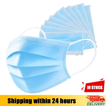 

3-Layer Non Woven Face Mouth Disposable Masks Anti Dust Daily Protective Masks Dust-proof Melt Blown Safety Face Masks