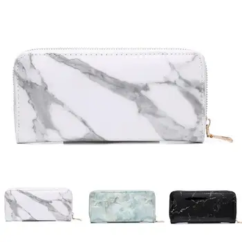 

Casual Women Lady Wallets Purses Totes Feminina Marble Patent Leather Clutch Bags Girls Zipper Card Coin Money Holder Pouch Pack