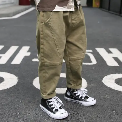 Soft Spring Autumn Cotton Children Cargo Pants Kids Boys Casual Sport Pants Fashion Clothing Baby Long Trousers 2022 new
