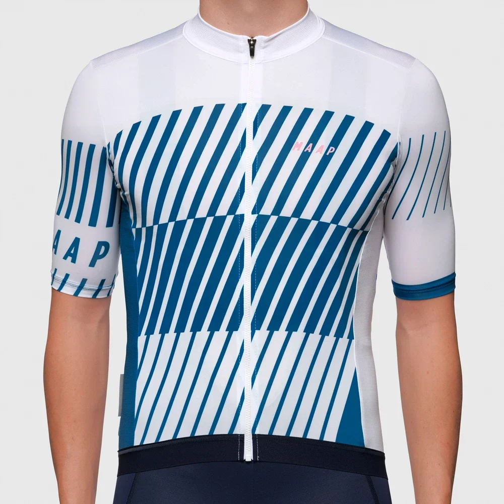 MAAP летняя уличная велосипедная майка mtb roupa, Мужская одежда, Джерси ciclismo, одежда для шоссейного велосипеда, велосипедная форма, эластичная ткань - Цвет: Белый