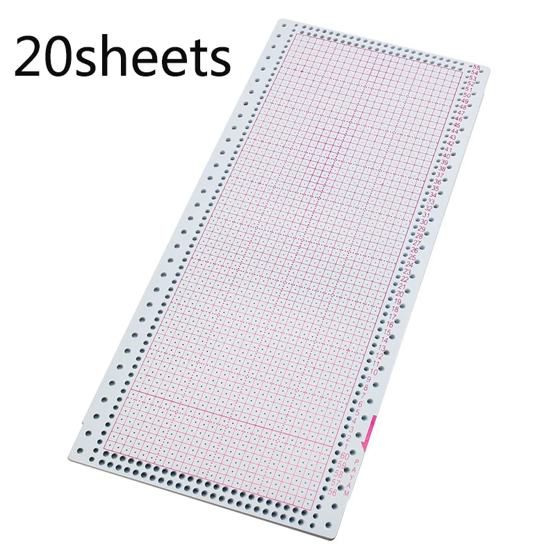 20pcs-Punch-Card-Set-for-Brother-Singer-Knitting-Machine-KH860-KH868-SK260-SK280-Sewing-Accessories-Spare