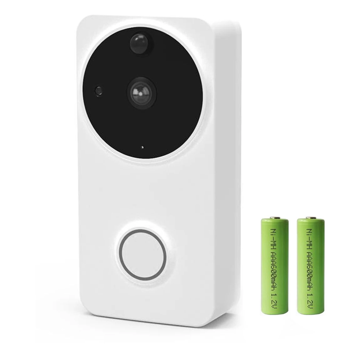 Видео дверной звонок Сигнализация дверь для iOS Android Smart wifi розетка ip-камера для домофона батарея наружная Музыка дверной звонок Водонепроницаемый - Цвет: With Battery