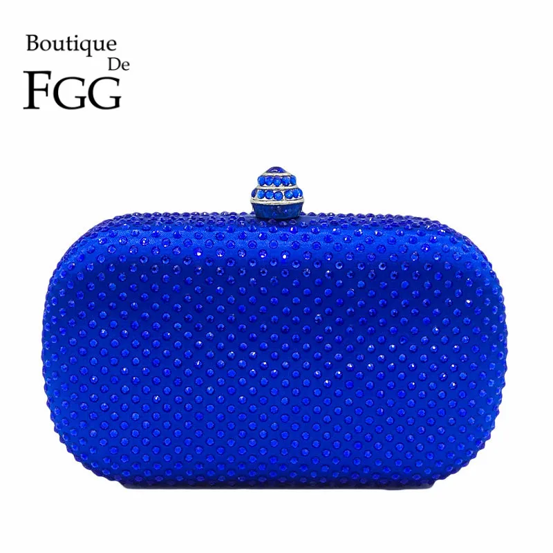 Женский Вечерний Клатч Boutique De FGG ярко синий клатч со стразами сумочка для свадьбы