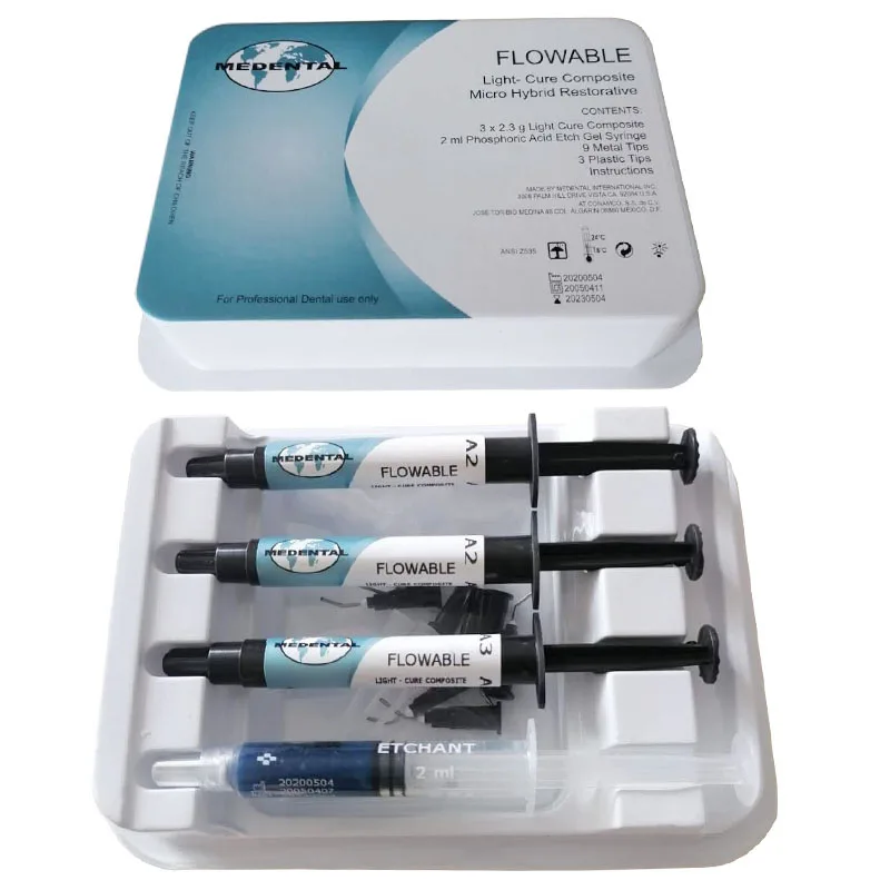 

1 kit Dental Light-curing Composite Resin and Etchant Micro Hybrid Restorative