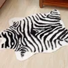 2020 new zebra Cow Leopard Tiger printed Rug  Cowhide faux skin leather NonSlip Antiskid Mat  Animal printed Carpet 4