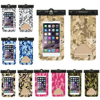 

Swimming Waterproof Phone Bags Camo Clear Smart Touch Screen Cell Phone Pouch Design Touch Control More Comfortable