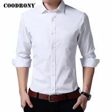 COODRONY Brand Long Sleeve Shirt Men Clothes 2020 Spring Autumn Business Casual Mens Shirts Pure Color White Chemise Homme C6080 COODRONY Brand Long Sleeve Shirt Men Clothes 2020 Spring Autumn Business Casual Mens Shirts Pure Color White Chemise Homme C6080