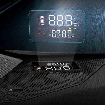 

HUD Auto Car Head Up Display Windshield Glass Projector Security Alarm Overspeed RPM Voltage for Toyota C-HR AX10 2016-2020