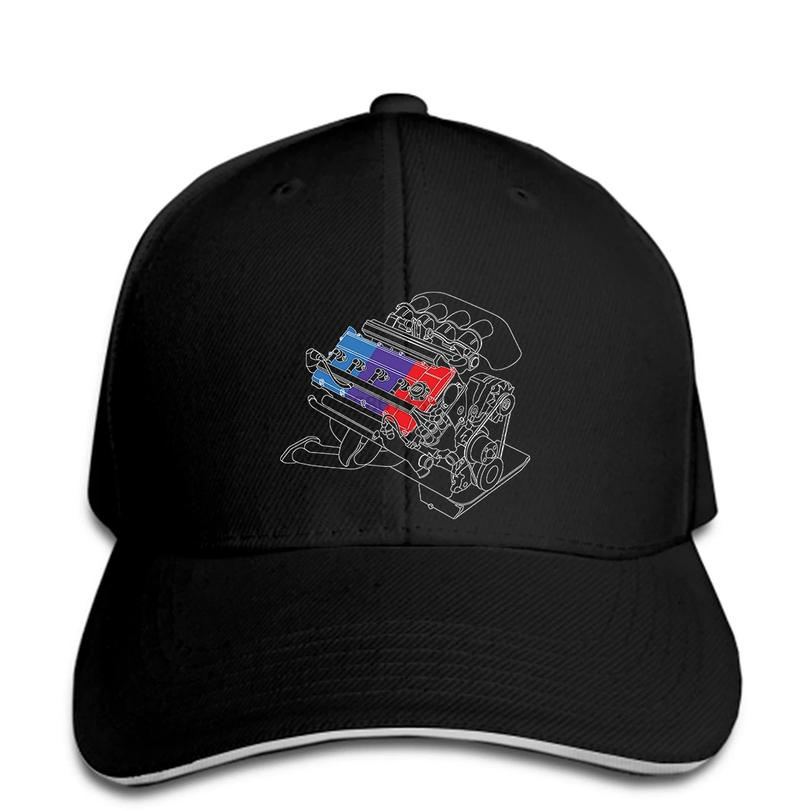 Модная винтажная Кепка snapback с 4 гонками