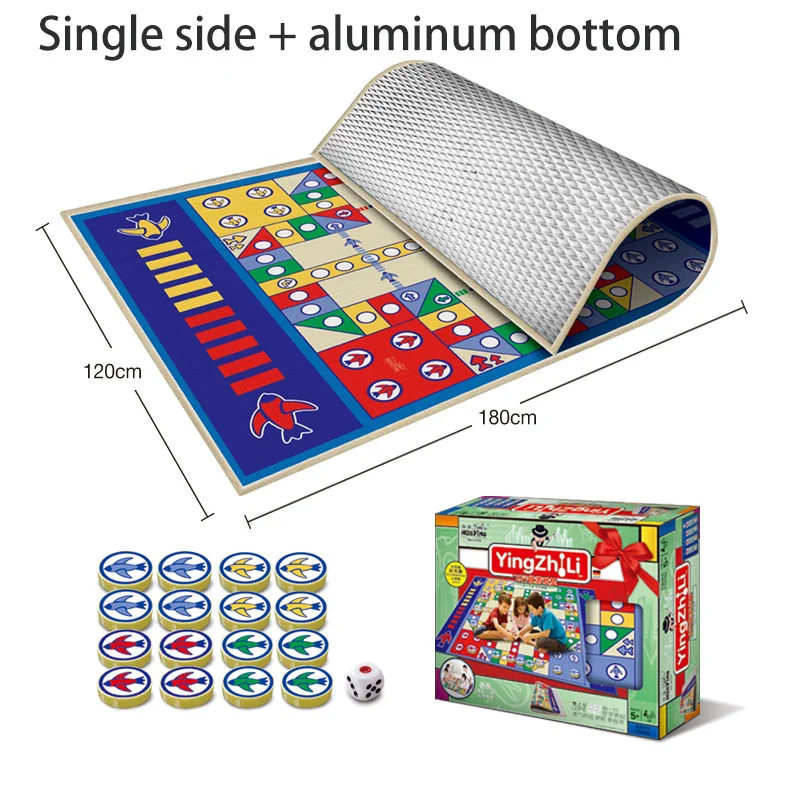 1set New Design Kids Carpet Ludo Board Game Mat for Children Portable Travel Children Toy