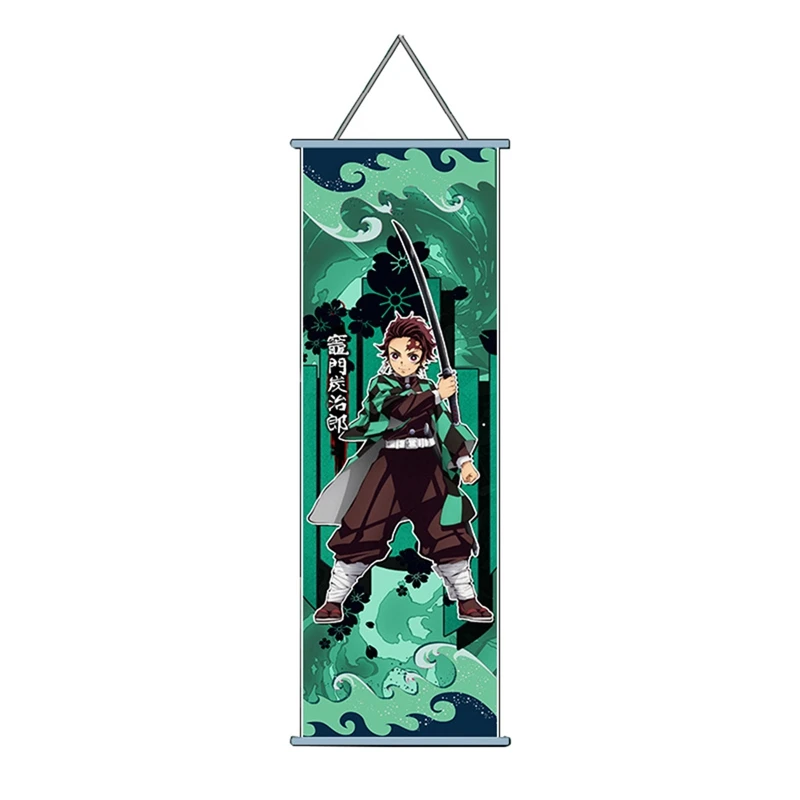 Демон убийца: Kimetsu no Yaiba Tanjirou Nezuko Аниме Манга настенный плакат прокрутки