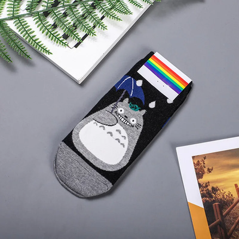 Женские носки Миядзаки Хаяо хлопковые Мультяшные аниме забавные новые