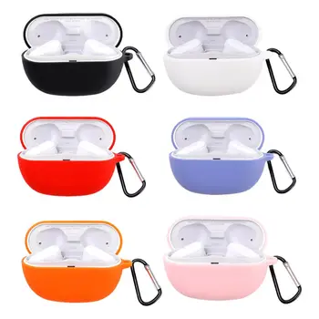 

Anti-fingerprint Dust-proof Protective Cover Silicone Case with Carabiner for S-ONY WF-SP800N Truly Wireless Earphone