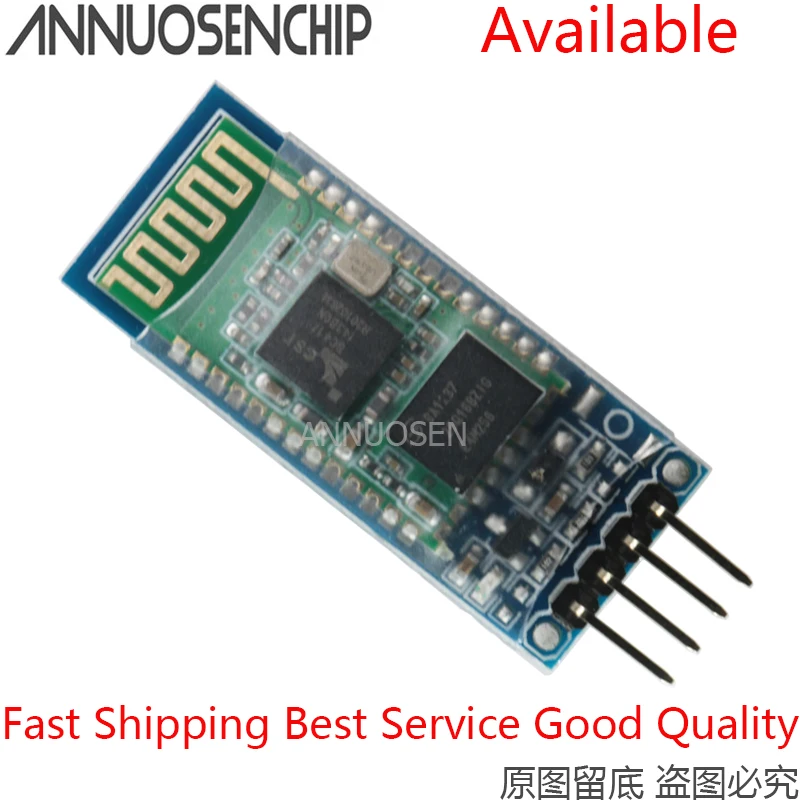 Bluetooth-модуль для Arduino RS232 HC06 ведомый модуль 4-контактный радиочастотный
