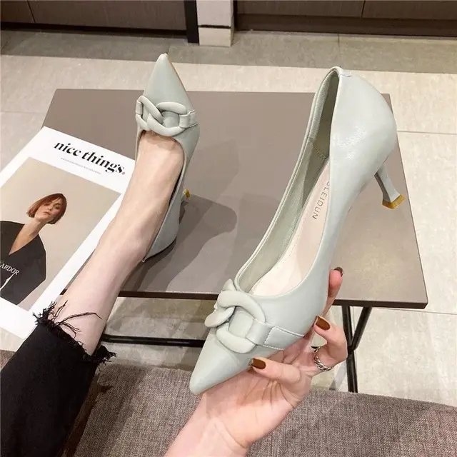 21 Summer New Fashion High Heels Ladies Stiletto Basic High Heels With Heel Height 7cm Women S Pumps Aliexpress