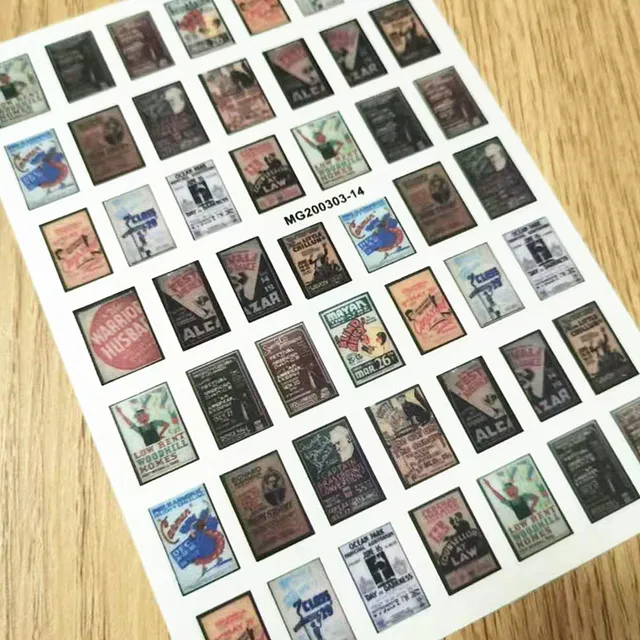 Newest MG505-02 lable design nail stickers 3d Japan Korea style nail decals self-adhesive DIY nail decoration tools 0303-14