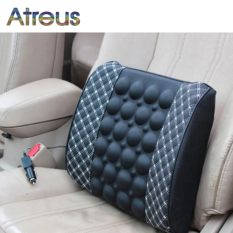 12V car seat massage lumbar support cushion for Mercedes W203 BMW G30 G05 E39 E36 E90 F30 F10
