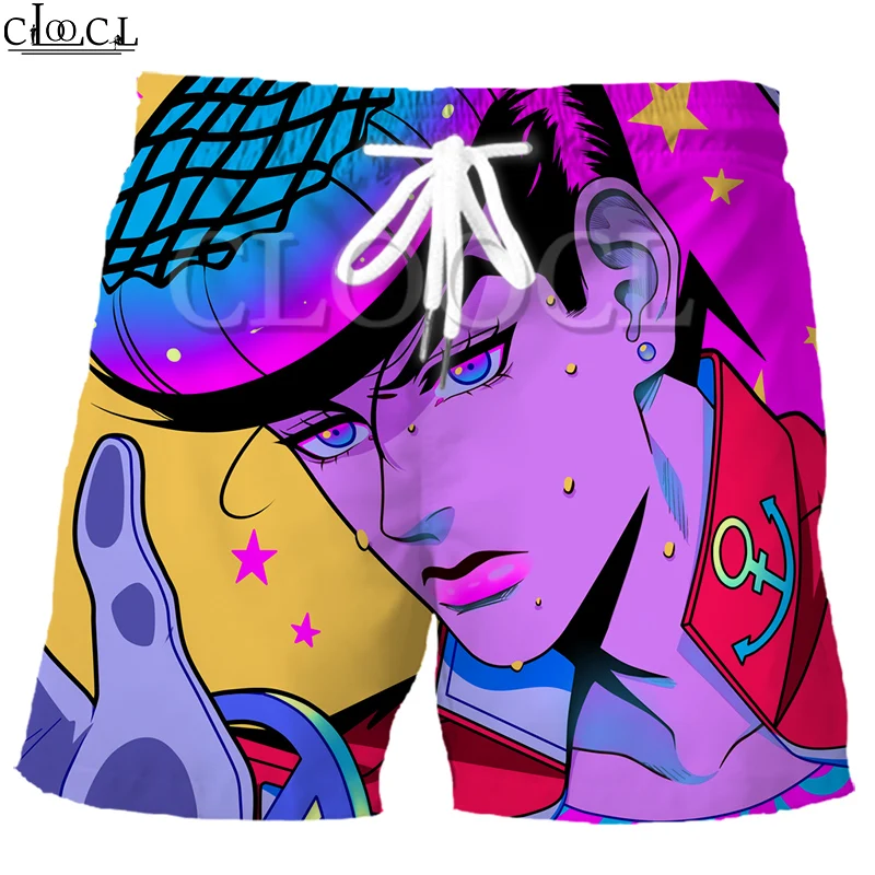 Мужские шорты для летнего отдыха CLOOCL Anime Jojo's Bizarre Adventure Diamond с 3D принтом