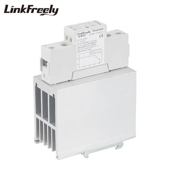 

TRA48D60H Heat Sink Solid State Rely Din Rail SSR 60A DC AC 5V 12V 24V 32VDC Input 42-480VAC Output Voltage Control Relay Switch