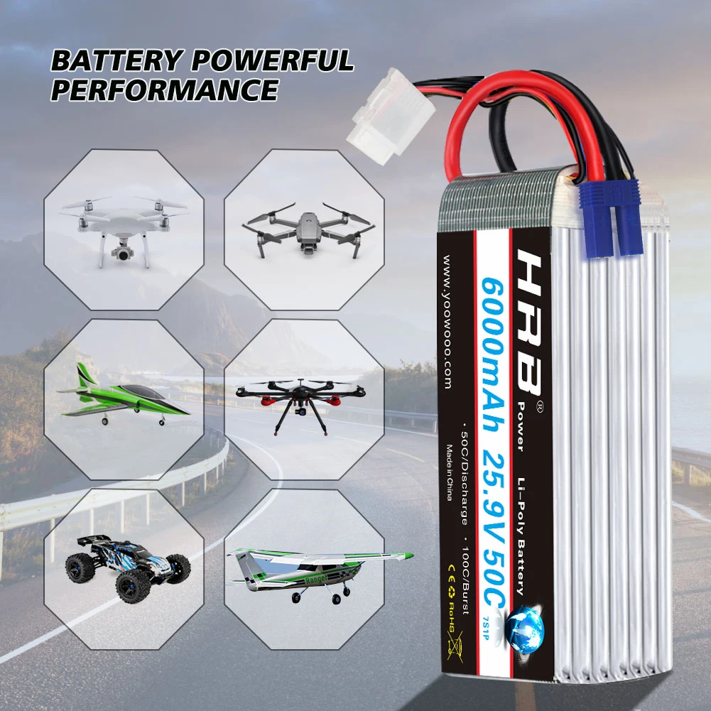 HRB 16000mAh 25C Li-Poバッテリー Amazon | HRB Lipoバッテリーパック16000mAh 22.2V 25C 6s with