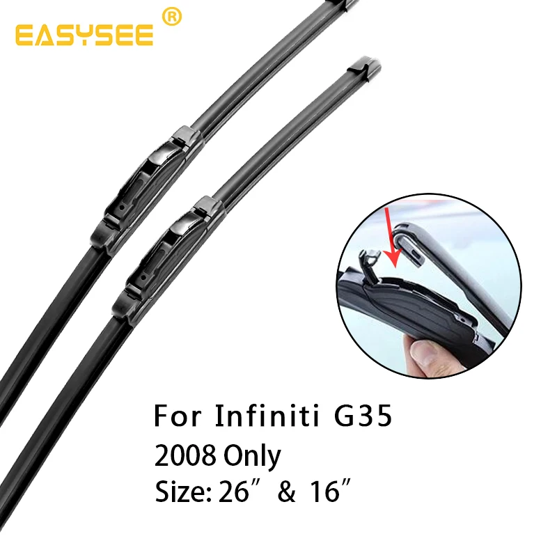 Щетки стеклоочистителя ветрового стекла для Infiniti G35 2" и 17" 2" и 16" подходят для крючков 2003 2004 2005 2006 2007 2008