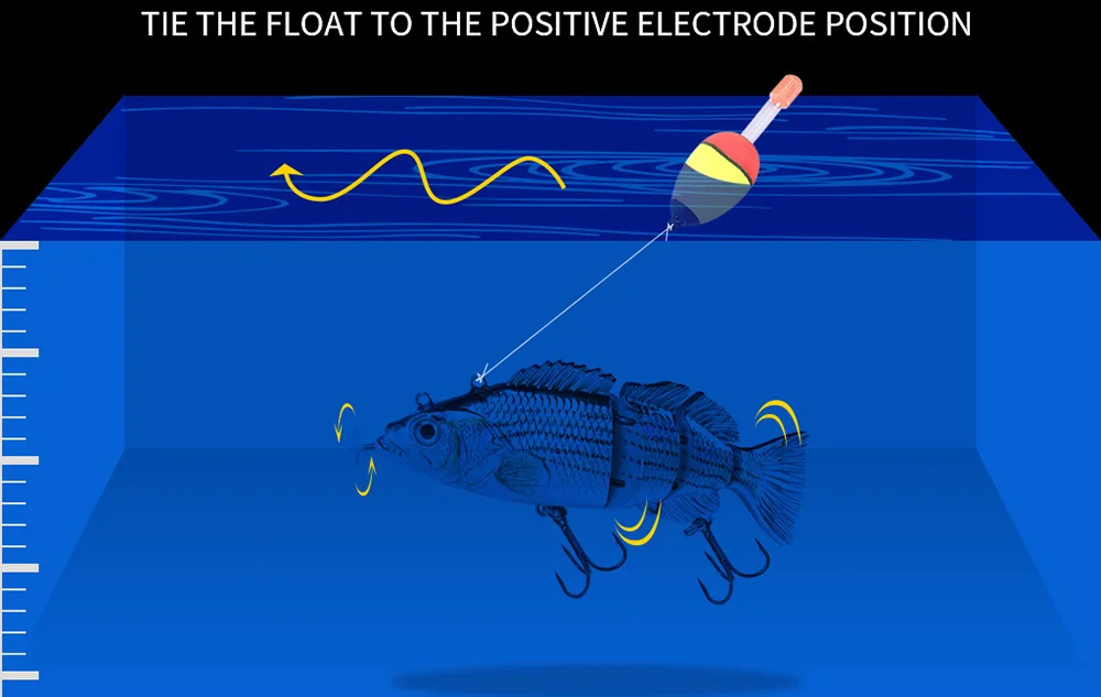 Robotic Fishing Lure USB Electric LED Swimbait 4 Segments Jointed Swimming Wobblers Rechargeable Auto Crankbait Pike Bait Hook