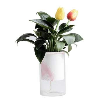 

Home Ceramic Plants Pot Flower Succulent Self Watering Pot for Office Desktop Dropshipping FAS