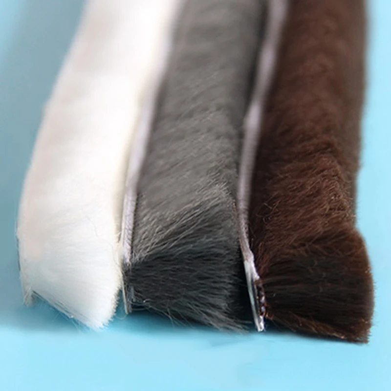 5Meters Self Adhesive Seal Strip Door Draught Excluder Window Pile Seal Film Door Brush Swal glass bathroom home Weather Strip door seal strip sealing strip tape window seal strip sealing tape sealing strip rubber seal strip rubber door weatherstripping door weatherstripping silicone seal strip
