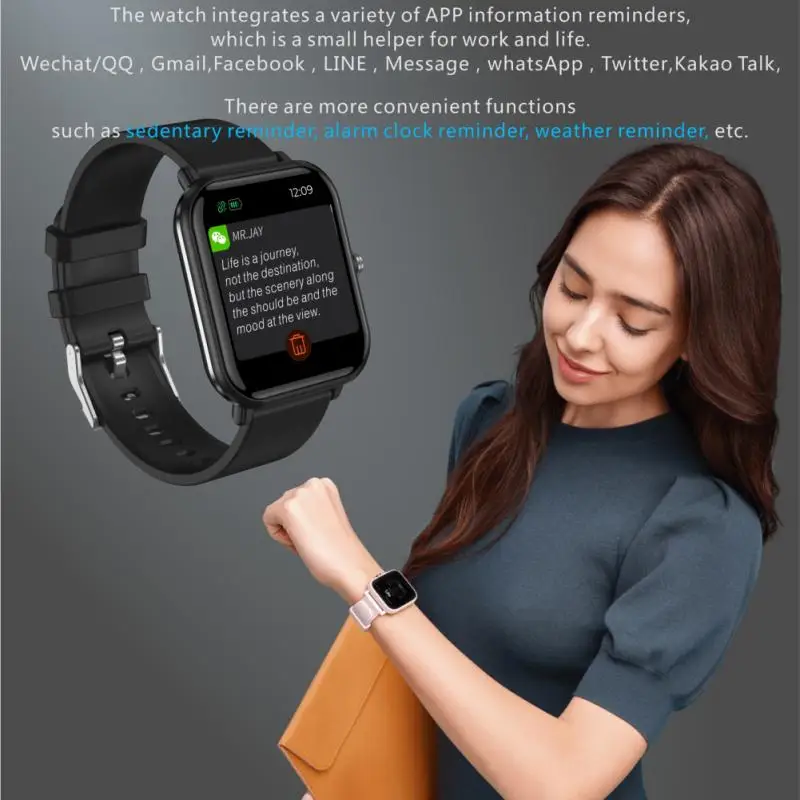 Q9 Pro Smart Watch Men 1.69inch Heart Rate Monitor Smart Bracelet Sport Fitness Relógio